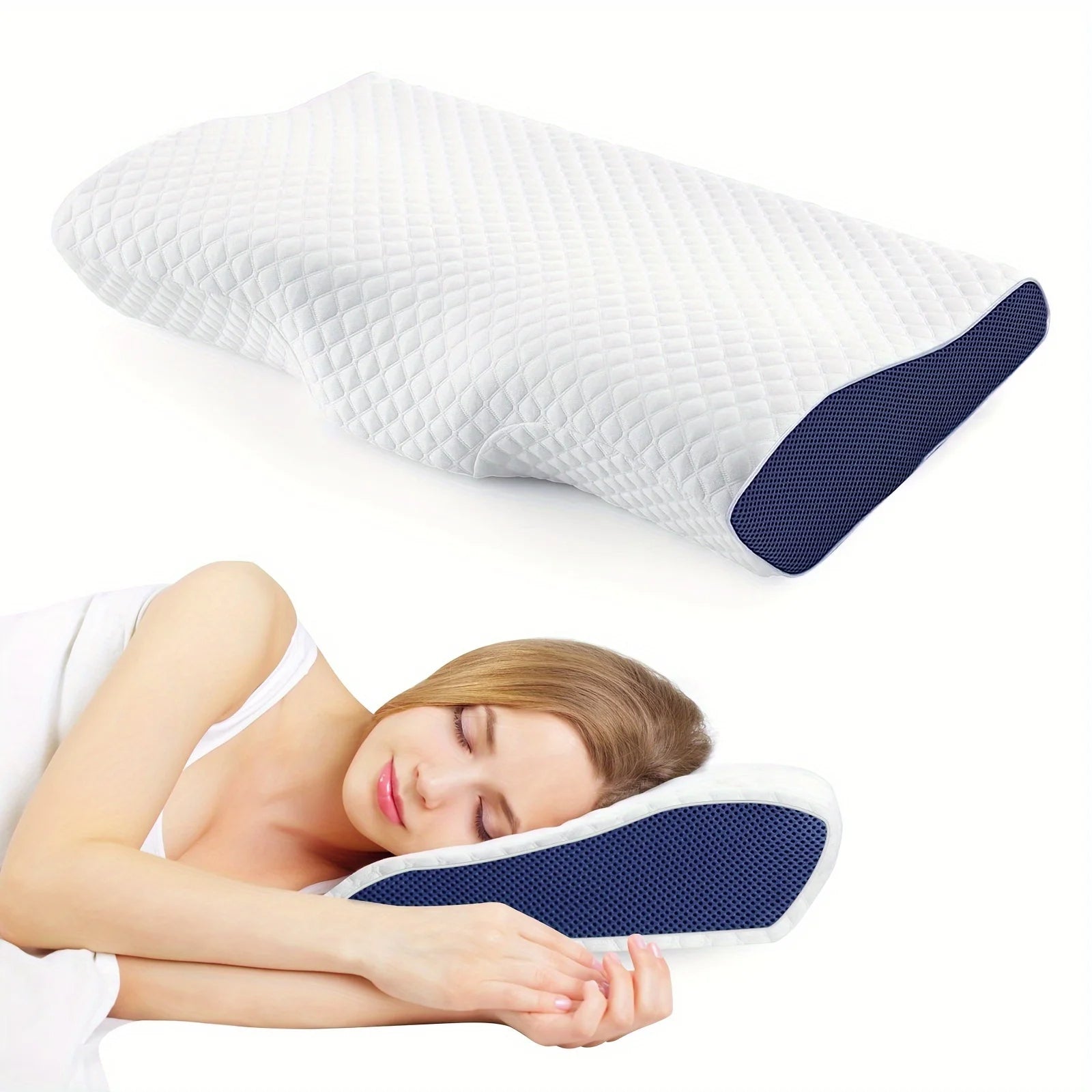 Orthopädisches & ergonomisches Schlafkissen mit Kühlfunktion und Unterstützung bei Schmerzen - ErgoCool