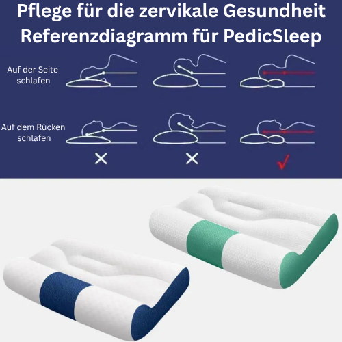 Orthopädisches & Ergonomisches Schlafkissen zur Schmerzlinderung - PedicSleep
