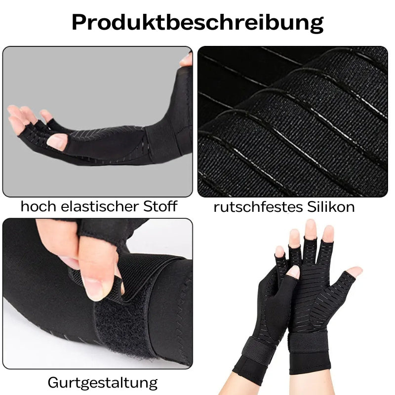 Fingerlose Kompressionshandschuhe für bewegliche & schmerzfreie Hände - VitalGrip