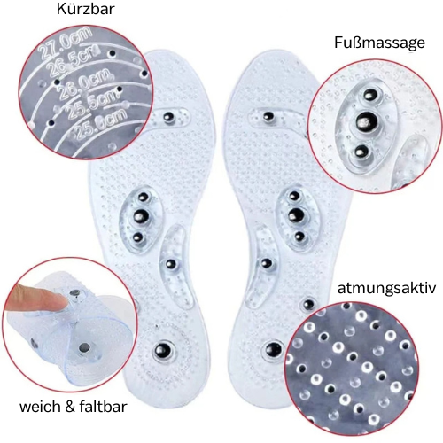 Medizinische Druckpunkt-Einlegesohlen für schmerzfreie Füße - OrthoSoles